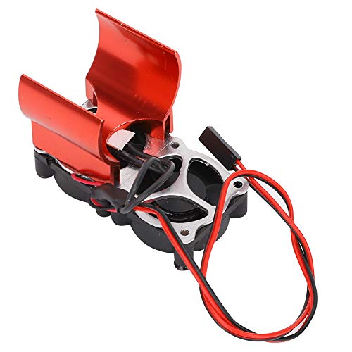 540/545/550 RC -Motor des RC -Motors mit Douge Lüfter, Rot, Ausgezeichneter Fertigung, für HPI/HSP/Axial, 1/10 Hobby Modellauto (Rot) von Alomejor