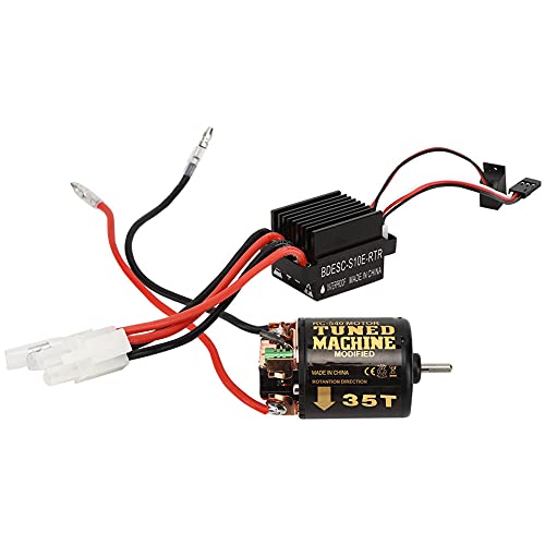 540 Pinselmotor 320 Ein Pinsel -ESC -Set für Ein RC Auto mit Hohem Drehmomentmotor mit Stabiler Leistung und Einer Langen Lebensdauer und Einem Großen Plastik Plastik Set Foot 1 1 (35T) von Alomejor