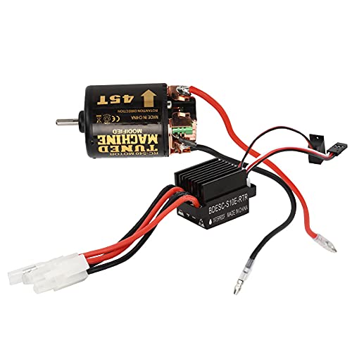 540 Pinselmotor 320 Ein Pinsel -ESC -Set für Ein RC Auto mit Hohem Drehmomentmotor mit Stabiler Leistung und Einer Langen Lebensdauer und Einem Großen Plastik Plastik Set Foot 1 1 (45T) von Alomejor