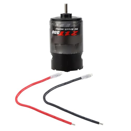 550 Präzision 21t Gebürstetem Motor für RC -Autoboot, Niedriger Rauschmotor mit Langer Lebensdauer, Metallmaterial RC Gebürstetem Motor (21T) von Alomejor
