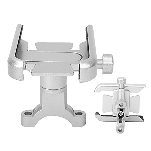 Alomejor Aluminiumlegierung Radsport -Telefonhalter -Halterung Flexible Einstellung Fahrrad-/Motorrad Lenker Radsport Enthusiasten (Silver) von Alomejor