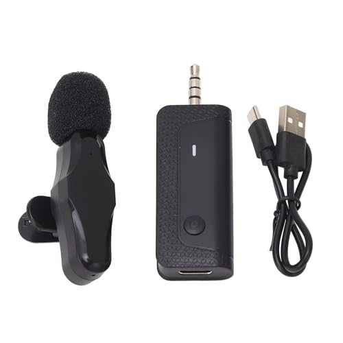 Alomejor Drahtloses Lavalier -Mikrofon, Hochempfindlichkeits -Revers -Mikrofon, Keine Verzögerungssynchronisation, Automatische Paarung, Typ C für Mobiltelefone und Computer Kompatibel von Alomejor