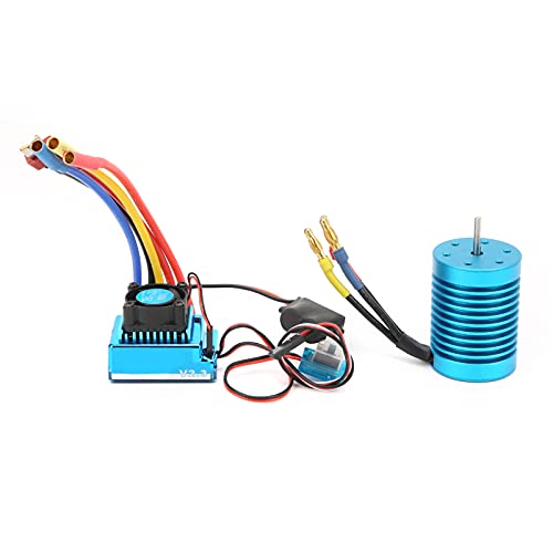 RC Car 4370KV Brushless Motor mit 60A ESC Combo Set für 1/10 RC Car Upgrade Wasserdichter Motor RC -Automodellzubehör RC Car 4370KV Brushless Motor mit 60A ESC Combo Set für 1/10 RC Car Upgrade Wasserdichter Motor RC -Automodellzubehör von Alomejor