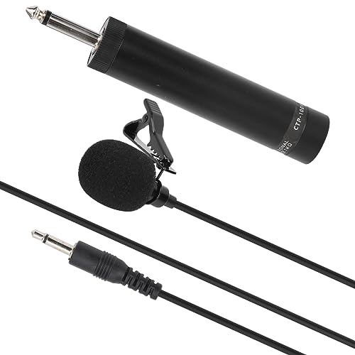Alomejor Wired Lavalier -Mikrofon -Revers für Saxophon und Erhu mit 10 M Kabel Ideal für Musiker (10 Meter Länge Länge) von Alomejor