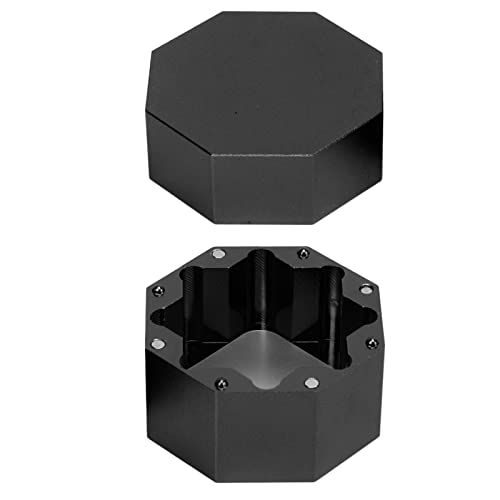 Aluminium Alliage Universal Box Box Tragbar für Billiars Zubehör mit Eisenblatt für Spieler (BLACK) von Alomejor