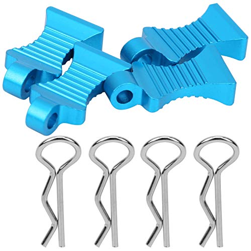 Aluminium Aluminium-Legierung R-Typ-Kleber Clips-Kanten Stift Kiefer für RC-Auto, Exquisite Herstellung 1/8 Modell von Autos (Blue) von Alomejor