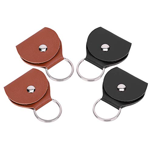 Black Brown Gitarren -Pick -Halter Keychain Box, Tragbarer Pick Halter für Reisebereich Musiker, 4 Set Black Brown Gitarren -Pick -Halter Keychain Box, Tragbarer Pick Halter für Reisebereich Musiker, 4 Set von Alomejor