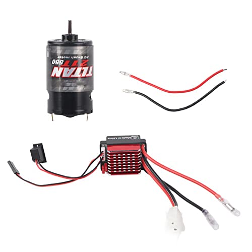 Bracked Engine Autalatic Autalatic Calibration Installation für 1/10 RC -Auto, Black Metal, Ist für SCX10 Geeignet (21T) von Alomejor