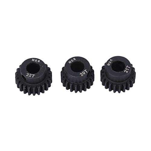 Chromstahlritzel für RC-Auto mit 17T-28T-Zähnen, Ideale Ersatzausrüstung für Motormodul 1/10 1/8 Offroad-Enthusiasten (20~22T) von Alomejor