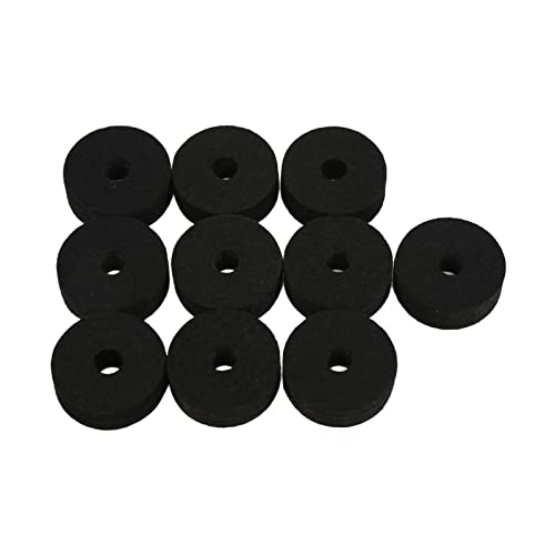 Cymbal Filz Waschpolster Ständer Ersatzteile Drum Set Accessoire - Einfach zu Bedienen - für Drum Set (BLACK) von Alomejor