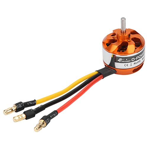 D2822 Leichtbesenmotor mit Adapter für RC FixedWing -Flugzeug, Niedrige Geräusche und Lange Lebensdauer, Geeignet für Amateure, Geeignet (1450KV) von Alomejor