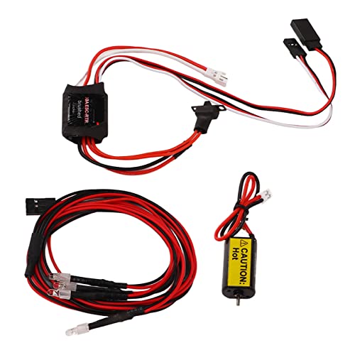 ESC ESC des Verbesserten RC -gebürsteten Motors mit Hohem Drehmoment 050 66T -Brack Motor und 30A Brack für RC, Easy Operation, 18.01.24/32 Skala, Schwarze Farbe ESC ESC des Verbesserten RC -gebürsteten Motors mit Hohem Drehmoment 050 66T -Brack Motor und 30A Brack für RC, Easy Operation, 18.01.24/32 Skala, Schwarze Farbe von Alomejor