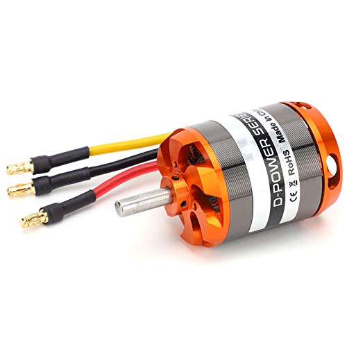 Effektiver D3548 Bürstenloser Motor mit Hoher Arbeitseffizienz für RC Fixed Flügelflugzeuge, Komfortable Installation für RC -Zubehör -Enthusiasten (900KV) von Alomejor