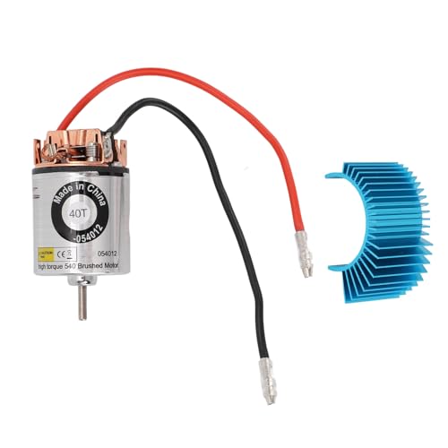 Gebürstete Motor, Edelstahl und Kupfer 1:10 RC -Autoersatz 540 RC Gebürsteten Motor (40T) von Alomejor