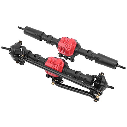 Hintere Vordere Vordere Stahlantriebsbaum für das SCX10 I/II 1/10 RC -Auto, Schwarze Metallgeräte Zusammen für Amateure, Nylonzubehör RC Hintere Vordere Vordere Stahlantriebsbaum für das SCX10 I/II 1/10 RC -Auto, Schwarze Metallgeräte Zusammen für Amateure, Nylonzubehör RC von Alomejor
