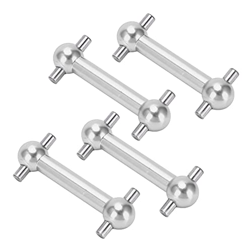 Hoch Leistungsstarke Aluminium -Hundeknochenantriebs -Axel Set für TT01 TT02 RC Auto Verbesserter Hund Benaxel für eine Verbesserte RC Autoleistung (SILVER) von Alomejor