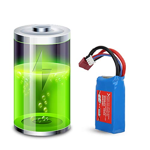 Hochwertige Batterie 7,4 V 1500 MAh für die WLTOYS - Sicher zu Verwenden Fernbedienungsauto - für über 6 Jahre 1 X Batterie Hochwertige Batterie 7,4 V 1500 MAh für die WLTOYS - Sicher zu Verwenden Fernbedienungsauto - für über 6 Jahre 1 X Batterie von Alomejor