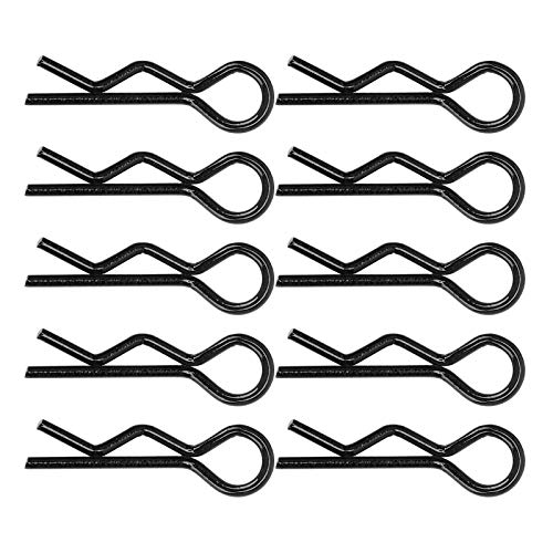 Kleine und Leichte Schalen -RC -Clips für 1/5 1/6/8/10 RC Auto, 10 PCs 7 Mm Shell Pins Clips für Einfache Installation und Verwendung (BLACK) von Alomejor