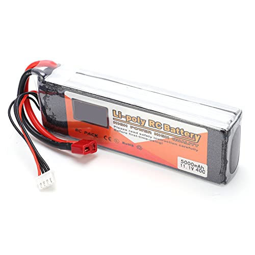 Langlebig 11,1V 5000mAh 3s 40c Lipo Batteriepack T -Stecker für RC -Auto LKW Lithiumbatterie Langlebig 11,1V 5000mAh 3s 40c Lipo Batteriepack T -Stecker für RC -Auto LKW Lithiumbatterie von Alomejor
