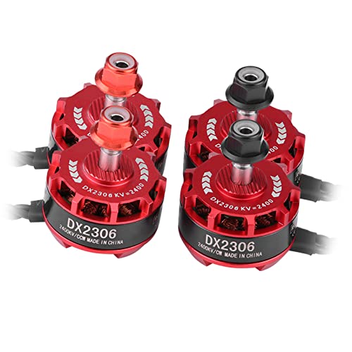 Langlebige Bürstenlose RC -Motoren Set DX2306 2400KV für X210 X220 250 FPV Rennsportdrohne, Kupferdraht mit Hoher Leitfähigkeit, Kugellager, 4pcs Kit Langlebige Bürstenlose RC -Motoren Set DX2306 2400KV für X210 X220 250 FPV Rennsportdrohne, Kupferdraht mit Hoher Leitfähigkeit, Kugellager, 4pcs Kit von Alomejor