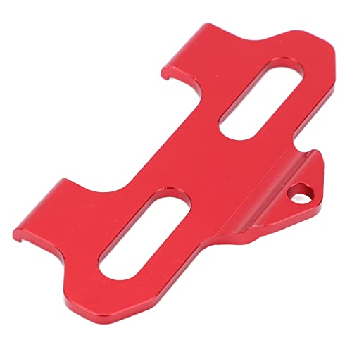 Langlebige RC -Batterieplatte Aluminiumlegierung für Latrax Teton 76054-1 1/18 RC -LKW, Großartiges Zubehör für Fernbedienungsauto Modifikatoren (Rot) von Alomejor