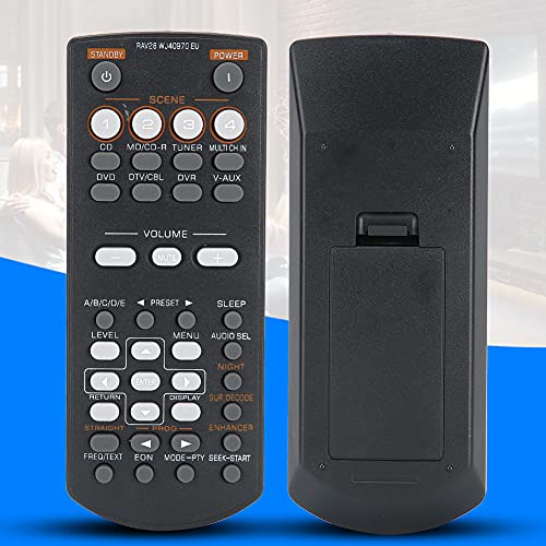Langlebiger Schwarzer DVD Video Controller Fernbedienung Ersatz für RAV28, Langes Lebensdauer von Alomejor
