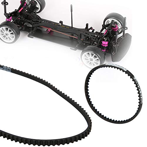 Langlebiger Schwarzer Vorderer und Hinterer Gürtel für XI XIS RC -Auto - Perfekte RC Autozubehör für Fahrzeuge (BLACK) von Alomejor