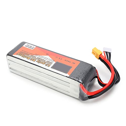 Langzeit 14,8 V 5000 MAh 40c Lipo -Batterie für FPV -Rennsport Drohne und RC Quadcopter Maximale Energieumwandlung Lithiumbatterie Langzeit 14,8 V 5000 MAh 40c Lipo -Batterie für FPV -Rennsport Drohne und RC Quadcopter Maximale Energieumwandlung Lithiumbatterie von Alomejor