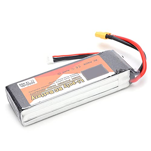 Lipo -Batteriestopfen 5000mAh 40c 11,1 V Wiederaufladbare Batterie für RC -Renndrohne, Litkapazität Hoher Entladung Lithium für RC Drohne, Auto und Flugzeug Lipo -Batteriestopfen 5000mAh 40c 11,1 V Wiederaufladbare Batterie für RC -Renndrohne, Litkapazität Hoher Entladung Lithium für RC Drohne, Auto und Flugzeug von Alomejor