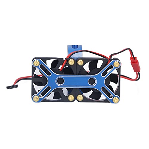 Lüfter ohne Pinselmotor Kühlkörper, Einfache Teile für RC -Auto -Enthusiasten, Einfache Teile für RC Autos (BLUE) von Alomejor