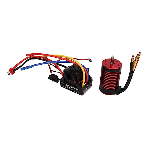 Motormotor auf Dem Effektiven Laden für 1/8 RC -Auto Ober- und Rote Oberhand 1 X X Esc (3100KV) von Alomejor