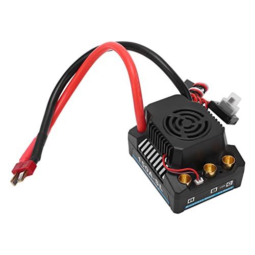 RC -Auto Bürstenloser ESC 150A BCE 5A Ausgang für 1/8 RC -LKW, Ausgezeichnete Leistung, Schwarze Plastikgröße 59 X 48 X 38 Mm RC -Auto Bürstenloser ESC 150A BCE 5A Ausgang für 1/8 RC -LKW, Ausgezeichnete Leistung, Schwarze Plastikgröße 59 X 48 X 38 Mm von Alomejor