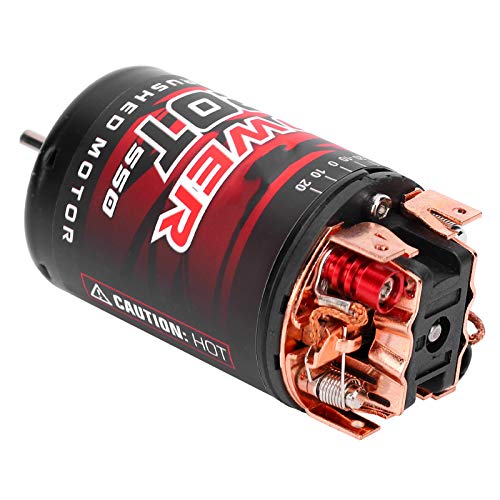 RC-Bürstenmotor Langlebige Kohlenstoffbürstenwechsel für 1/10 1/12 RC Off-Road-Fahrzeug, Schwarzer Kupfer 550 Motor mit Hoher Glätte und Kompatibler Installationsanleitung RC-Bürstenmotor Langlebige Kohlenstoffbürstenwechsel für 1/10 1/12 RC Off-Road-Fahrzeug, Schwarzer Kupfer 550 Motor mit Hoher Glätte und Kompatibler Installationsanleitung von Alomejor