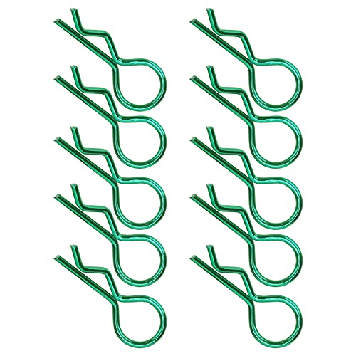 RC Car Rshape Metall Body Clip (GREEN) von Alomejor