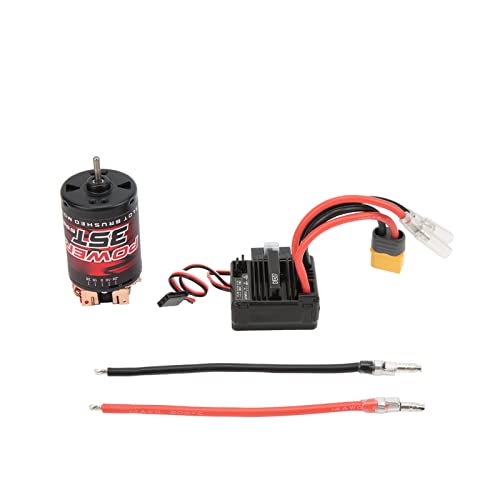 RC Gebürsteten Motor 35T mit 80A ESC -Combo -Set für 1/10 1/12 RC Auto Upgrade Teile, Hohe Effizienz Doppelkugellager Kreatives Spiel RC Gebürsteten Motor 35T mit 80A ESC -Combo -Set für 1/10 1/12 RC Auto Upgrade Teile, Hohe Effizienz Doppelkugellager Kreatives Spiel von Alomejor