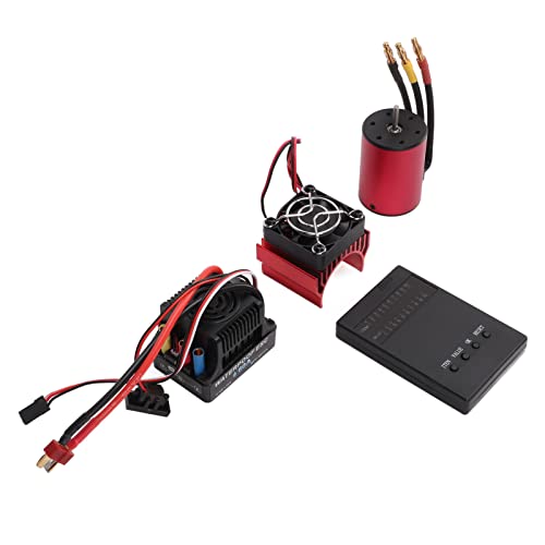 RC S3650 2300 KV Hochmotormotor -Drehmoment ohne Bürste mit 60A ESC und Kühlkörper für das 1/10 RC -Auto, Wasserdichtes Design für Alle Wetterbedingungen RC S3650 2300 KV Hochmotormotor -Drehmoment ohne Bürste mit 60A ESC und Kühlkörper für das 1/10 RC -Auto, Wasserdichtes Design für Alle Wetterbedingungen von Alomejor