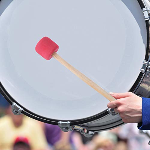 Red Bass Drum Mallet Stick Langlebiger Schaumkopf Eichengriff Percussion Accessoire für Schlagzeuger 1PC Red Bass Drum Mallet Stick Langlebiger Schaumkopf Eichengriff Percussion Accessoire für Schlagzeuger 1PC von Alomejor