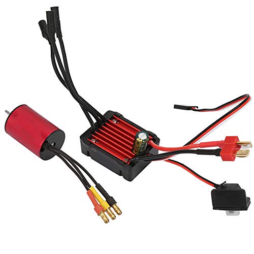 Überschreiten Sie 3300KV 2435Motor & KS25A Brushless ESC Combo -Combo - Set Hoher Geschwindigkeit mit Niedrigem Rauschmotor für RC Modellauto Metall Überschreiten Sie 3300KV 2435Motor & KS25A Brushless ESC Combo -Combo - Set Hoher Geschwindigkeit mit Niedrigem Rauschmotor für RC Modellauto Metall von Alomejor