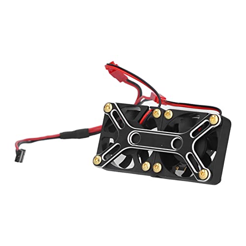 Warme Reichweite des Motorfreien Motorkühlventilators für das 1/5 RC -Auto, Teile Verbesserten mit Haltbarer Lüfter für RC -Autoamateure (BLACK) von Alomejor