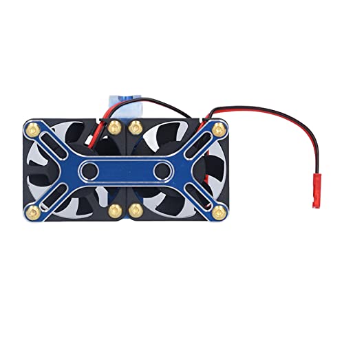 Warme Reichweite des Motorfreien Motorkühlventilators für das 1/5 RC -Auto, Teile Verbesserten mit Haltbarer Lüfter für RC -Autoamateure (BLUE) von Alomejor