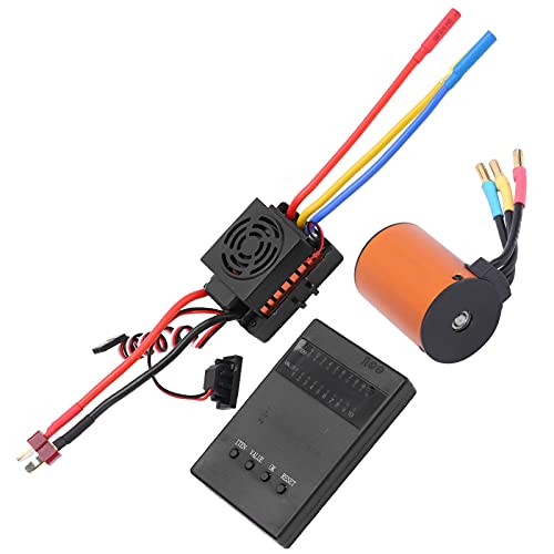 Wasserdicht 3650 4300 KV Bürstenloser Motor ESC -Programmierkarte Kombination, Präzisionsbalanced -Rotor für Maximale Geschwindigkeit, Geeignet für 1/8 1/10 RC Car Geeignet Wasserdicht 3650 4300 KV Bürstenloser Motor ESC -Programmierkarte Kombination, Präzisionsbalanced -Rotor für Maximale Geschwindigkeit, Geeignet für 1/8 1/10 RC Car Geeignet von Alomejor