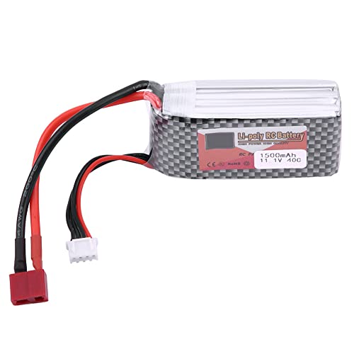 ZOP Power 3s 11.1V 4500mah 5500mah Langkreislebensdauer Lipo -Batterie für RC -Auto RC Flugzeug ohne Korrosives Gas (11,1 V 1500mah 40c t Stecker) von Alomejor