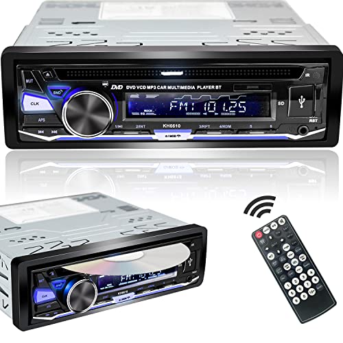 Alondy Autoradio mit CD/DVD Player Bluetooth USB,1Din CD-Tuner mit RDS Radio FM AM Freisprecheinrichtung MP3 SD AUX von Alondy