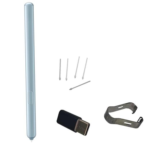 (Cloud Blue) Galaxy Tab S6 Stylus Touch Pen Ersatz für Samsung Galaxy Tab S6 SM-T860 T865 T867 / Galaxy S21 Ultra / Tab S6 Lite + Spitzen + Typ-C-Adapter (ohne Bluetooth) von Alovexiong