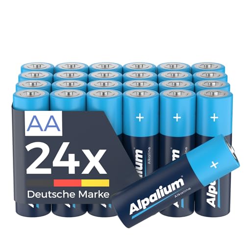ALPALIUM AA Batterien 24 Stück Alkaline Vorratspack - leistungsstark und langlebig - z.B. für Lichterketten, Computerzubehör, Taschenlampen und mehr, LR6 1,5V ALPALIUM AA Batterien 24 Stück Alkaline Vorratspack - leistungsstark und langlebig - z.B. für Lichterketten, Computerzubehör, Taschenlampen und mehr, LR6 1,5V von Alpalium
