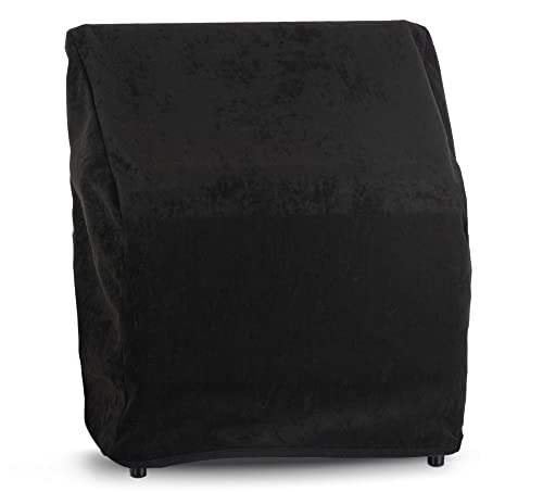 Alpenklang Cover für 48 Bass-Akkordeon Schwarz - Schutzhülle für Akkordeon - Passend für Akkordeons mit 48 Bässen - Abmessungen (BxTxH): ca. 38 x 23 x 36 cm - aus Velours - Schwarz von Alpenklang