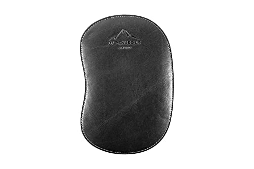 Alpenleder Mousepad - Modell: Lindau (Handgefertigt) - Nachhaltiges Bio-Leder aus regionaler Landwirtschaft | Mauspad Gaming Leder, Mousepad Leder *Fair Produziert* (26 x 16cm, Ebenholz) von Alpenleder