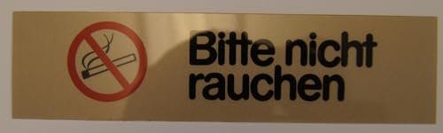 Wortschild Bitte nicht rauchen von Alpertec