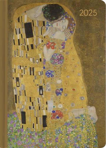 Alpha Edition - Ladytimer Klimt 2025 Taschenkalender, 10x15,2cm, Kalender mit 192 Seiten, Notizmöglichkeiten nach jedem Tag, Wochenübersicht auf 2 Seiten und internationales Kalendarium von Alpha Edition