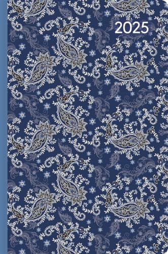 Alpha Edition - Ladytimer Mini Paisley 2025 Taschenkalender, 8x11,5cm, Kalender mit 144 Seiten, Kalender mit einem Info- und Adressteil im handlichen Miniformat, Wochenübersicht auf 2 Seiten von Alpha Edition